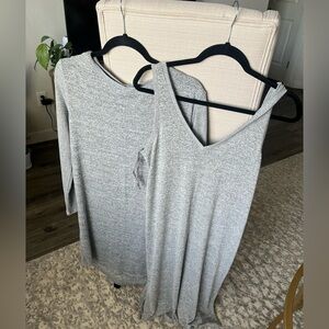 Lot Bundle (2 items) Sweater Dresses, A New Day and Gap, Grey, Size Medium